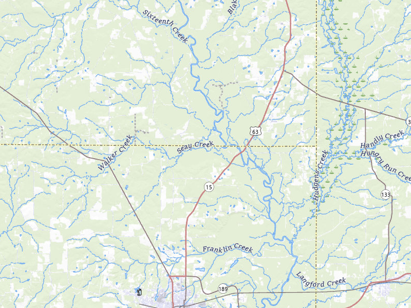 NEXRAD radar-signature map of the hail storm over Warren, AR on May 10, 2026