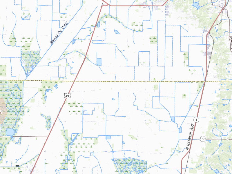 Radar-estimated hail-size map of the storm over Weiner, AR on May 27, 2026