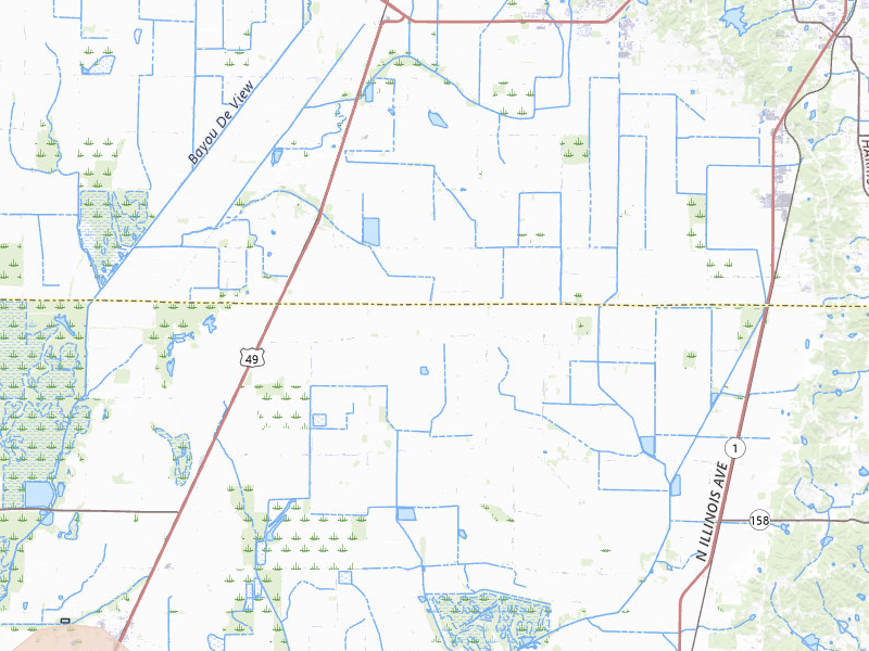 Radar-estimated hail-size map of the storm over Weiner, AR on Jul 11, 2026