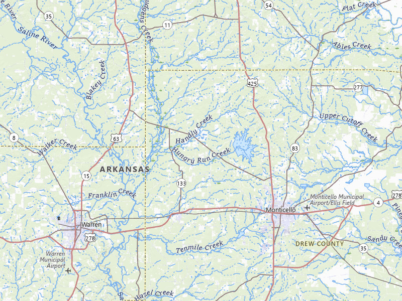 Radar-estimated hail-size map of the storm over Wilmar, AR on Jul 14, 2026