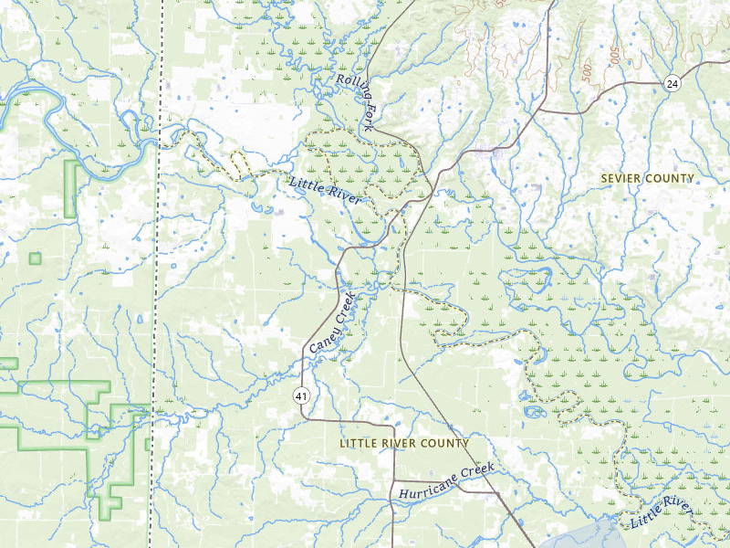 NEXRAD radar-signature map of the hail storm over Winthrop, AR on Mar 6, 2026