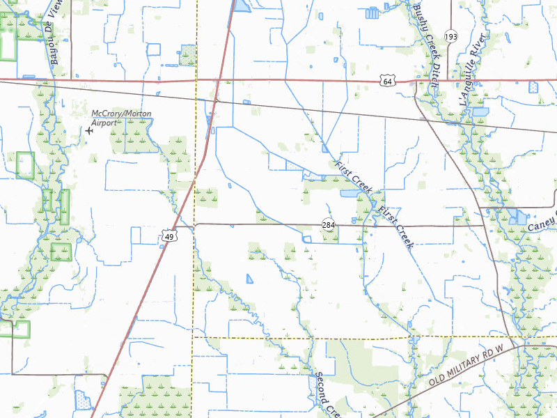 NEXRAD radar-signature map of the hail storm over Wynne, AR on Jun 1, 2026