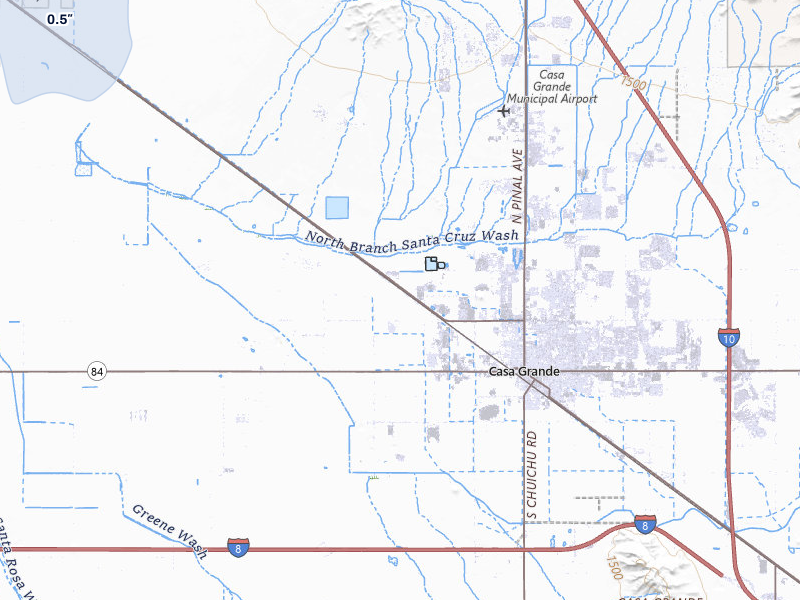 NEXRAD radar-signature map of the hail storm over Casa Grande, AZ on Mar 30, 2026