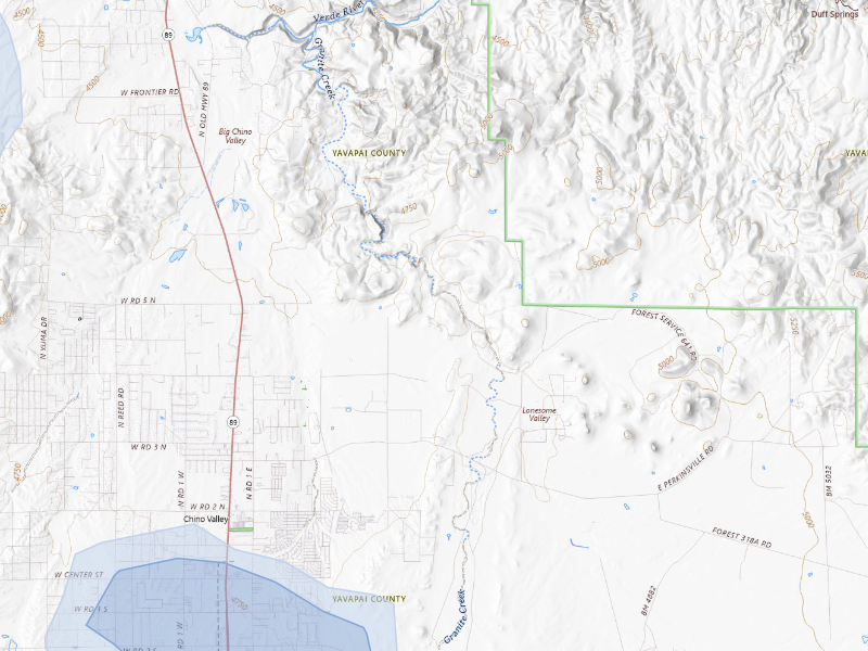NEXRAD radar-signature map of the hail storm over Chino Valley, AZ on Aug 20, 2026