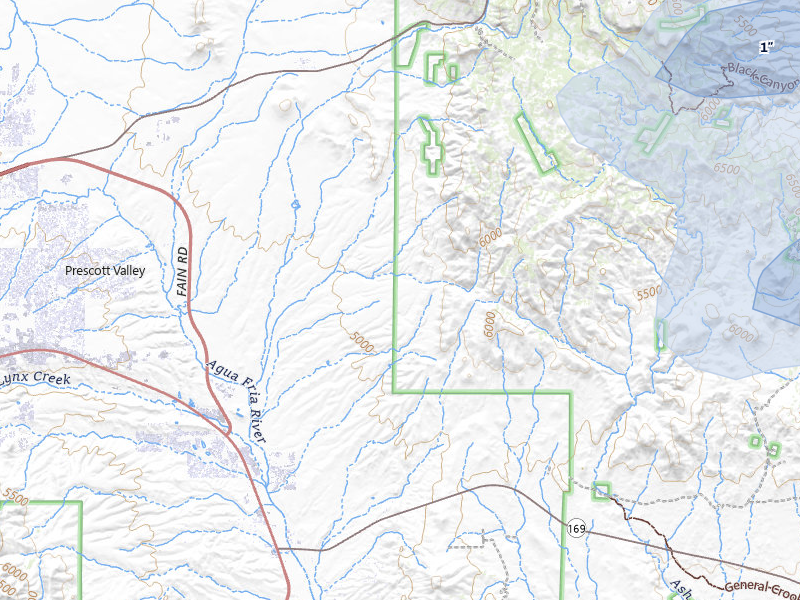 NEXRAD radar-signature map of the hail storm over Dewey, AZ on Jul 25, 2026