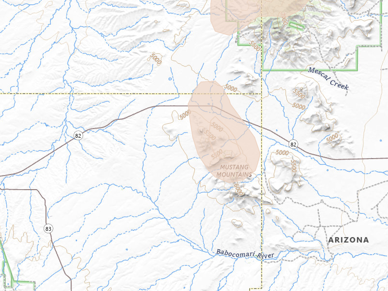 Radar-estimated hail-size map of the storm over Elgin, AZ