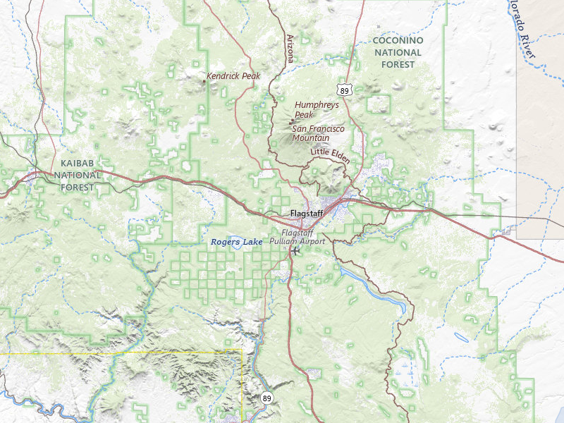 NEXRAD radar-signature map of the hail storm over Flagstaff, AZ on Jul 27, 2026