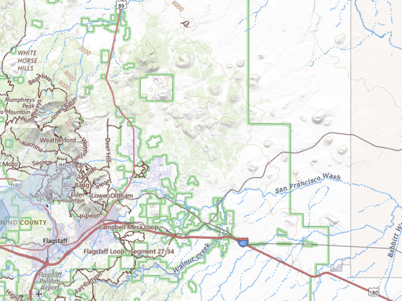 NEXRAD radar-signature map of the hail storm over Flagstaff, AZ on Aug 20, 2026