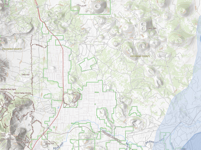 NEXRAD radar-signature map of the hail storm over Flagstaff, AZ on Sep 12, 2026