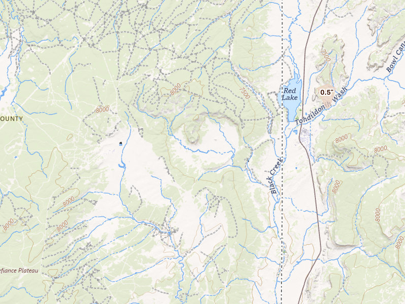 Radar-estimated hail-size map of the storm over Fort Defiance, AZ on Jul 21, 2026