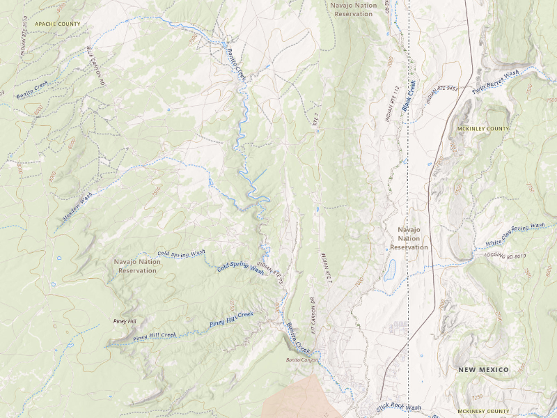 Radar-estimated hail-size map of the storm over Fort Defiance, AZ on Jul 28, 2026