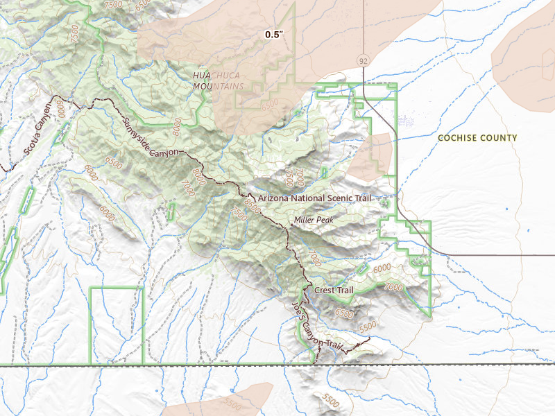 Radar-estimated hail-size map of the storm over Hereford, AZ on Aug 5, 2026