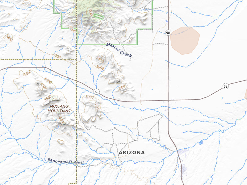 Radar-estimated hail-size map of the storm over Huachuca City, AZ on Jul 11, 2026