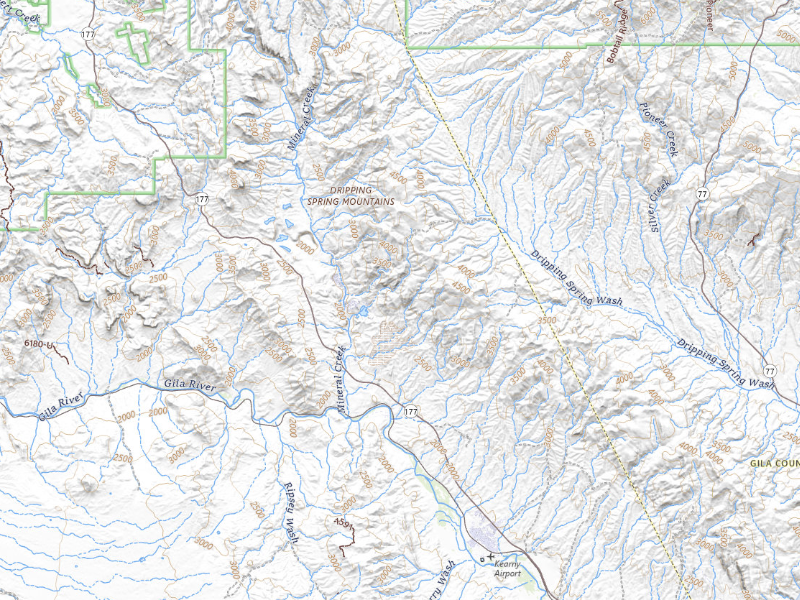 NEXRAD radar-signature map of the hail storm over Kearny, AZ on Sep 13, 2026