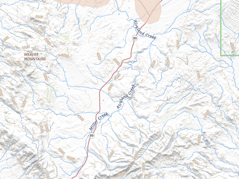 Radar-estimated hail-size map of the storm over Kirkland, AZ on Jul 13, 2026