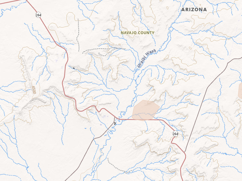 Radar-estimated hail-size map of the storm over Kykotsmovi Village, AZ on Aug 30, 2026