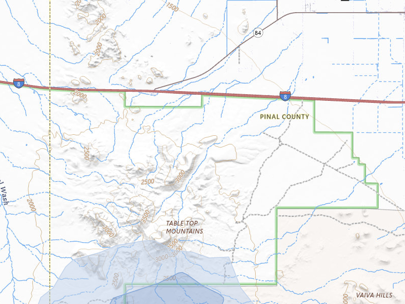 NEXRAD radar-signature map of the hail storm over Maricopa, AZ on Mar 29, 2026