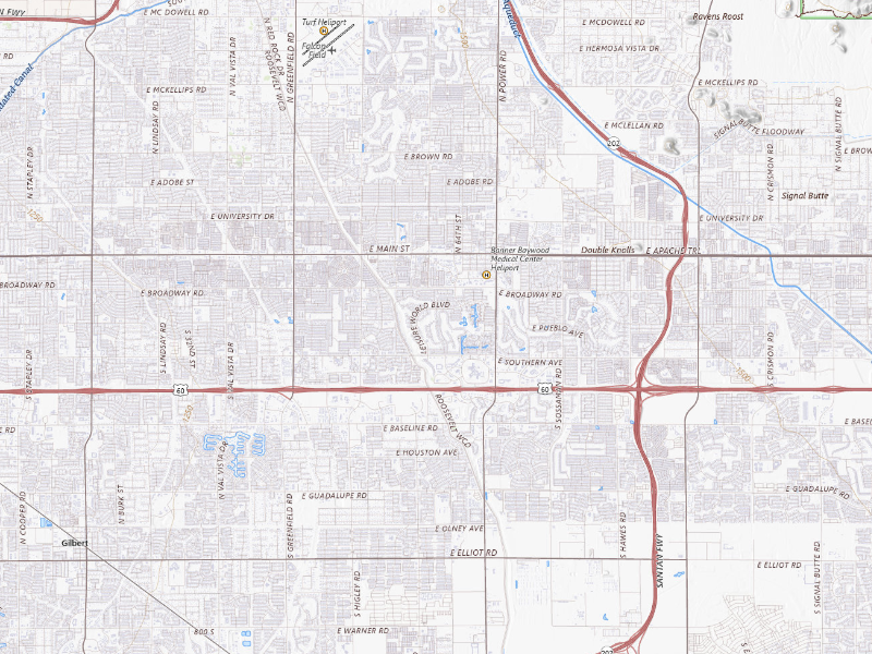 NEXRAD radar-signature map of the hail storm over Mesa, AZ on Aug 19, 2026