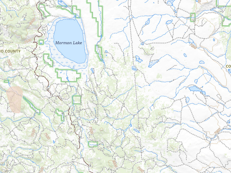 Radar-estimated hail-size map of the storm over Mormon Lake, AZ