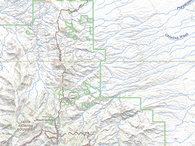 NEXRAD radar-signature map of the hail storm over Mount Lemmon, AZ on Aug 3, 2026