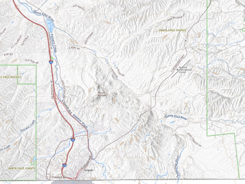 NEXRAD radar-signature map of the hail storm over Nogales, AZ on Aug 26, 2026