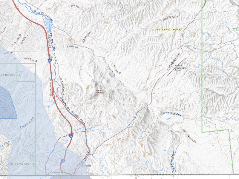 NEXRAD radar-signature map of the hail storm over Nogales, AZ on Sep 11, 2026