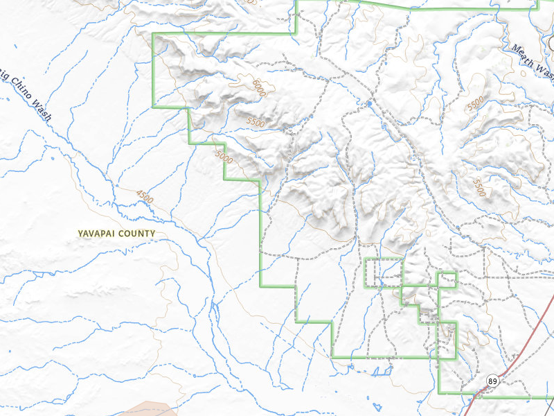 Radar-estimated hail-size map of the storm over Paulden, AZ on Aug 29, 2026