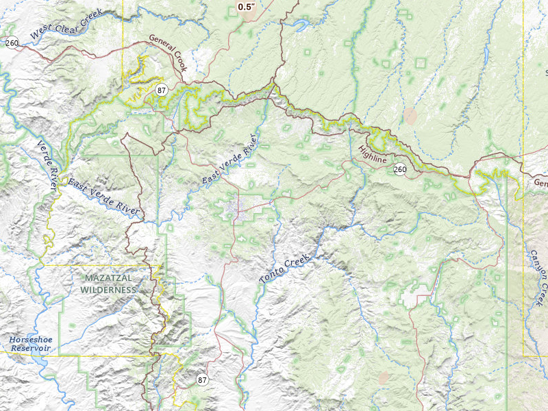Radar-estimated hail-size map of the storm over Payson, AZ on Jul 11, 2026