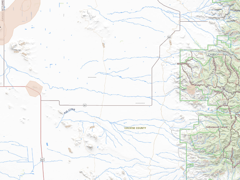 Radar-estimated hail-size map of the storm over Pearce, AZ