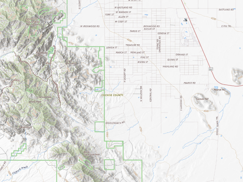 NEXRAD radar-signature map of the hail storm over Pearce, AZ on Sep 11, 2026