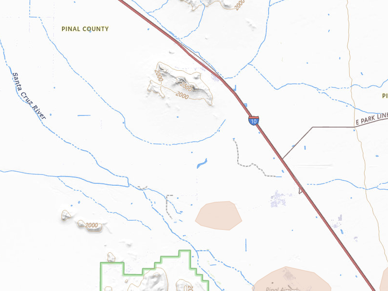 Radar-estimated hail-size map of the storm over Picacho, AZ on Aug 9, 2026