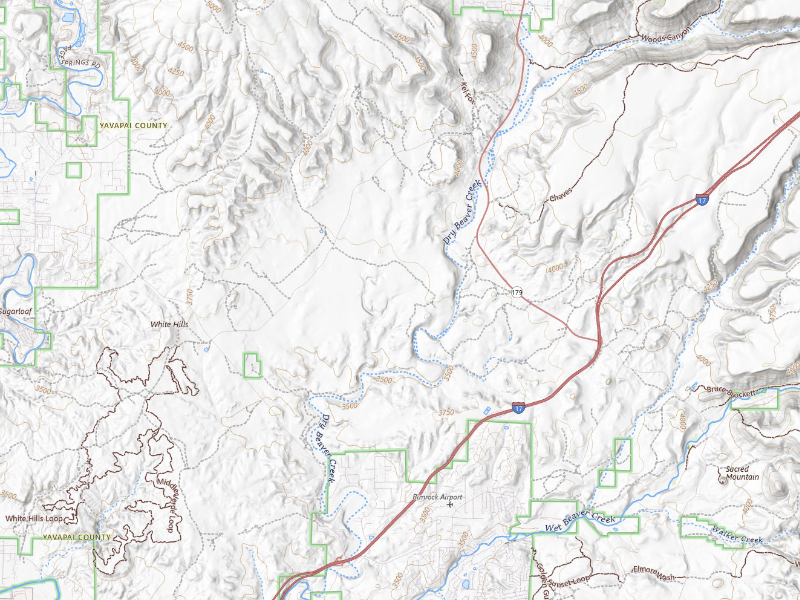 NEXRAD radar-signature map of the hail storm over Rimrock, AZ on Sep 11, 2026