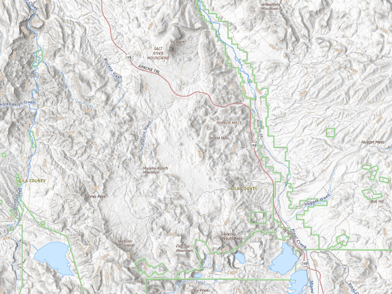 Radar-estimated hail-size map of the storm over Roosevelt, AZ on Sep 14, 2026