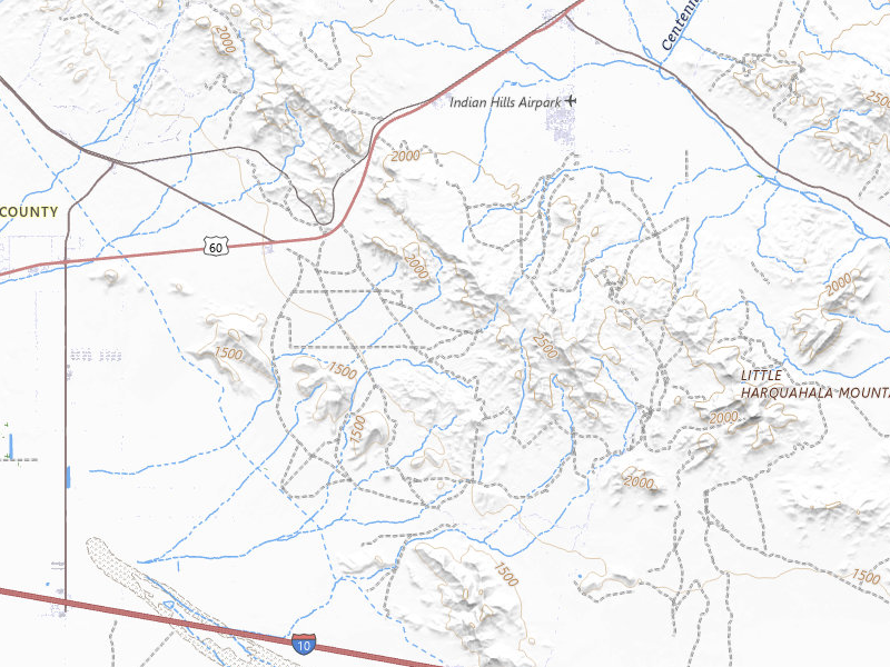 NEXRAD radar-signature map of the hail storm over Salome, AZ on Aug 30, 2026