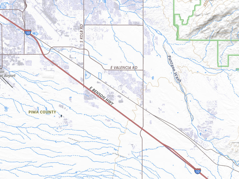 NEXRAD radar-signature map of the hail storm over Tucson, AZ on Jul 11, 2026
