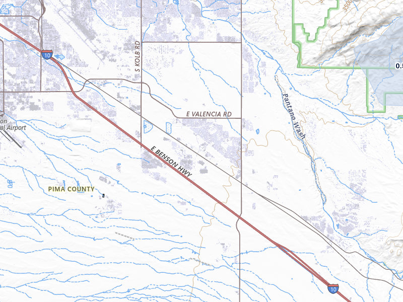 NEXRAD radar-signature map of the hail storm over Tucson, AZ on Jul 25, 2026
