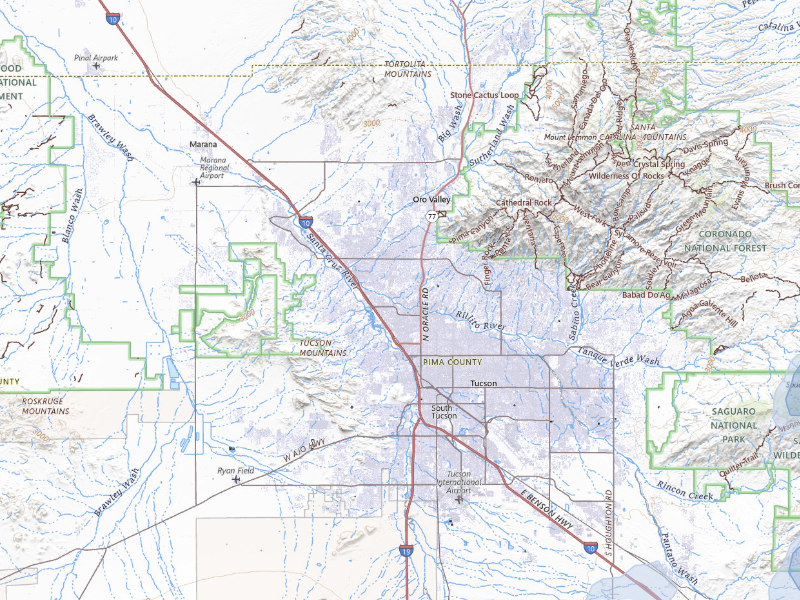 NEXRAD radar-signature map of the hail storm over Tucson, AZ on Aug 27, 2026