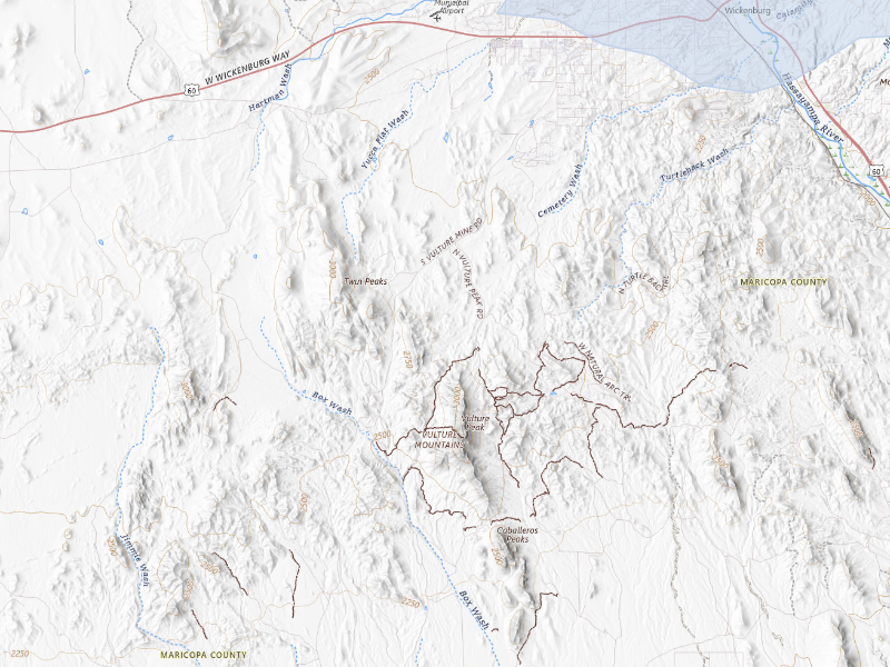 NEXRAD radar-signature map of the hail storm over Wickenburg, AZ on Aug 10, 2026