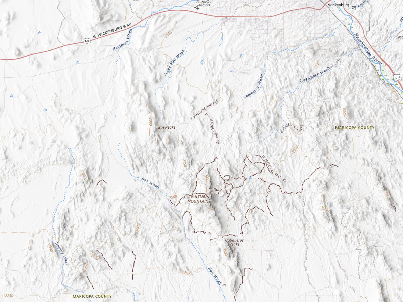 NEXRAD radar-signature map of the hail storm over Wickenburg, AZ on Aug 23, 2026