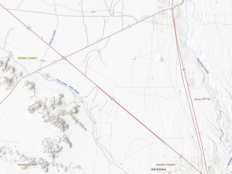NEXRAD radar-signature map of the hail storm over Wickenburg, AZ on Sep 16, 2026