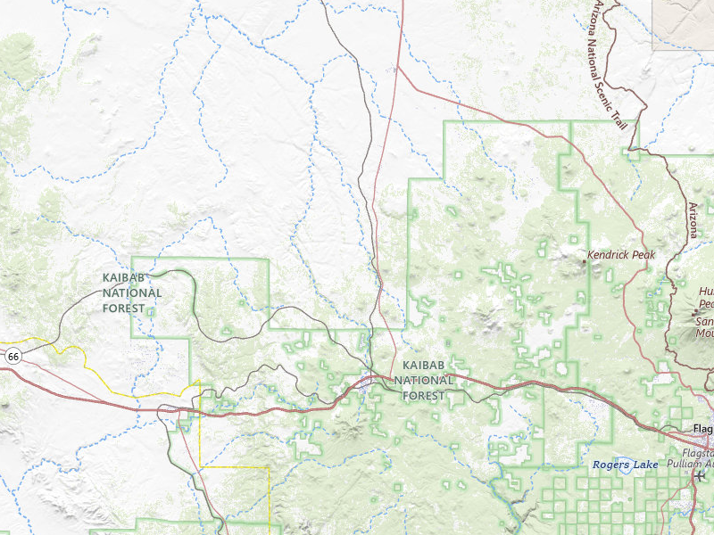 Radar-estimated hail-size map of the storm over Williams, AZ on Jul 23, 2026