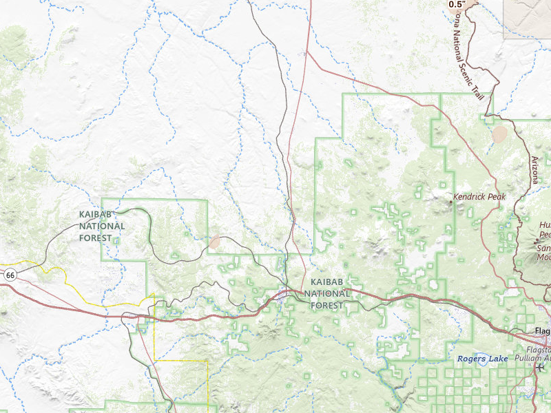 Radar-estimated hail-size map of the storm over Williams, AZ on Jul 29, 2026