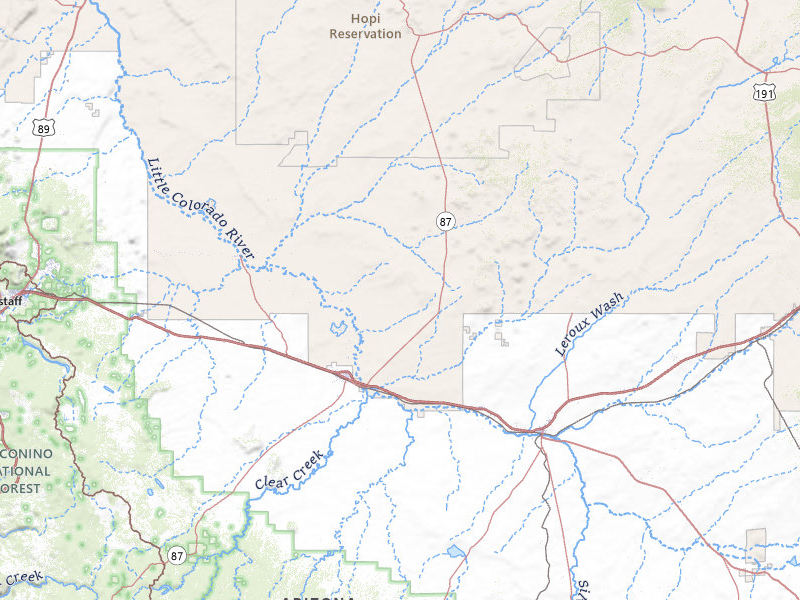 NEXRAD radar-signature map of the hail storm over Winslow, AZ on May 5, 2026