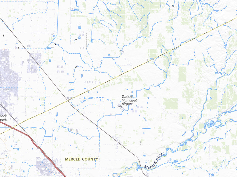 Radar-estimated hail-size map of the storm over Ballico, CA on Apr 10, 2026
