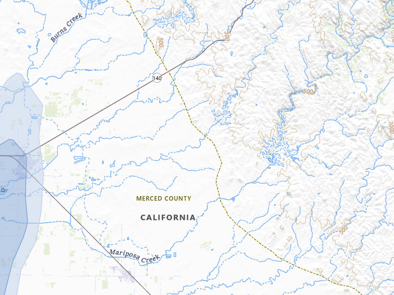 NEXRAD radar-signature map of the hail storm over Le Grand, CA on Apr 9, 2026
