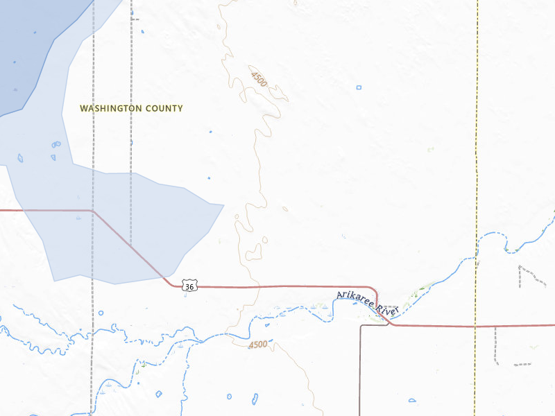 NEXRAD radar-signature map of the hail storm over Anton, CO on May 17, 2026