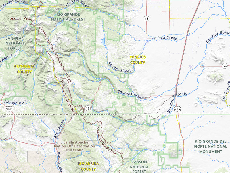 Radar-estimated hail-size map of the storm over Antonito, CO on Jul 27, 2026