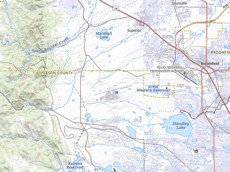 NEXRAD radar-signature map of the hail over Arvada, CO