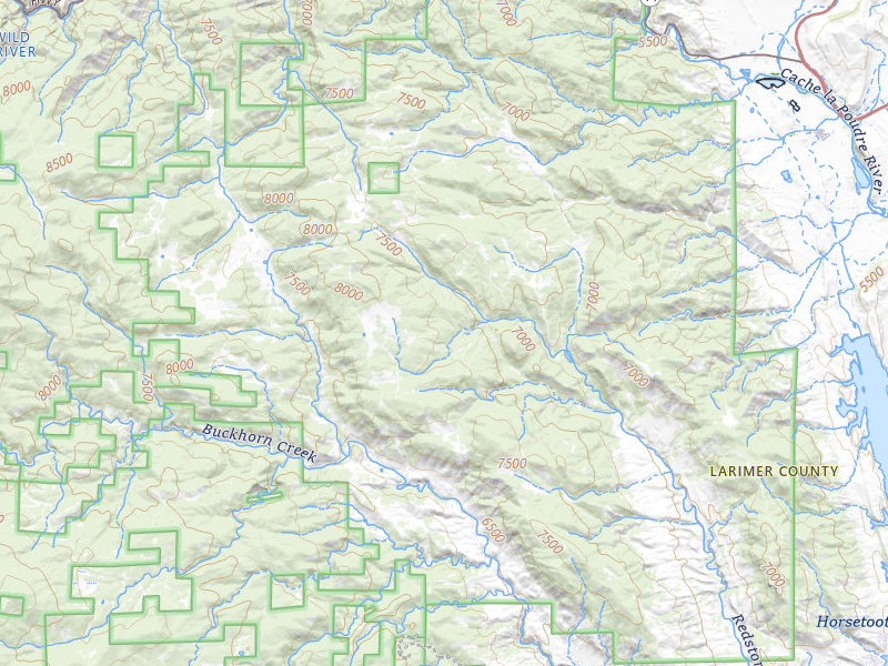 NEXRAD radar-signature map of the hail storm over Bellvue, CO on Jun 1, 2026