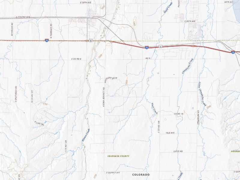 NEXRAD radar-signature map of the hail storm over Bennett, CO on Aug 26, 2026